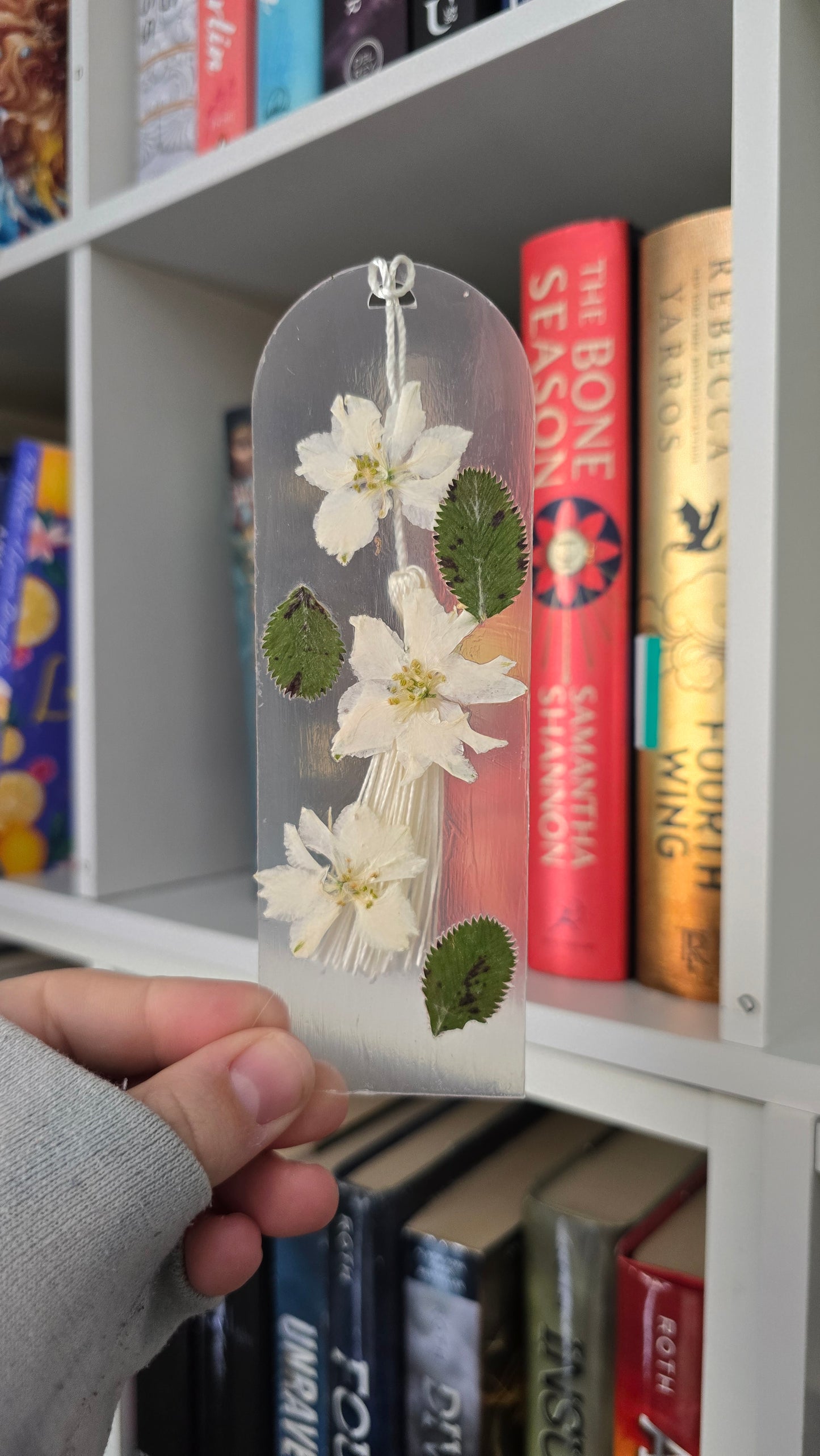 Winter Collection Pressed Flower Bookmark