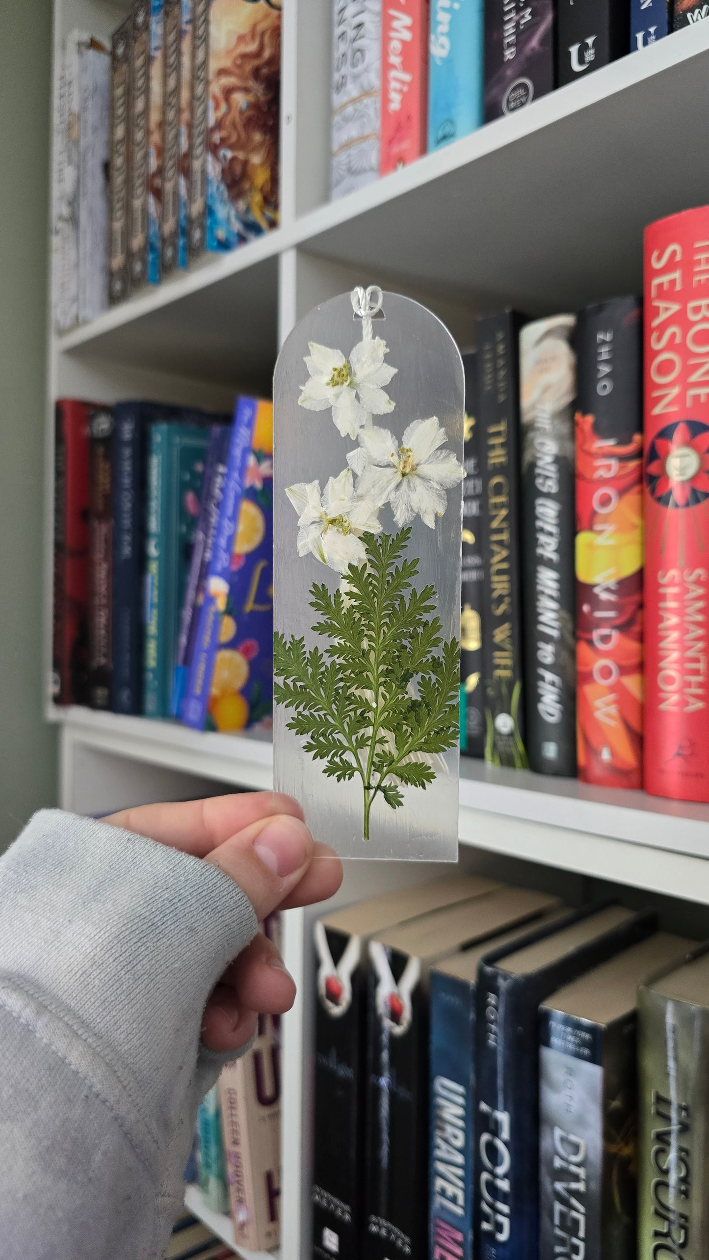 Winter Collection Pressed Flower Bookmark