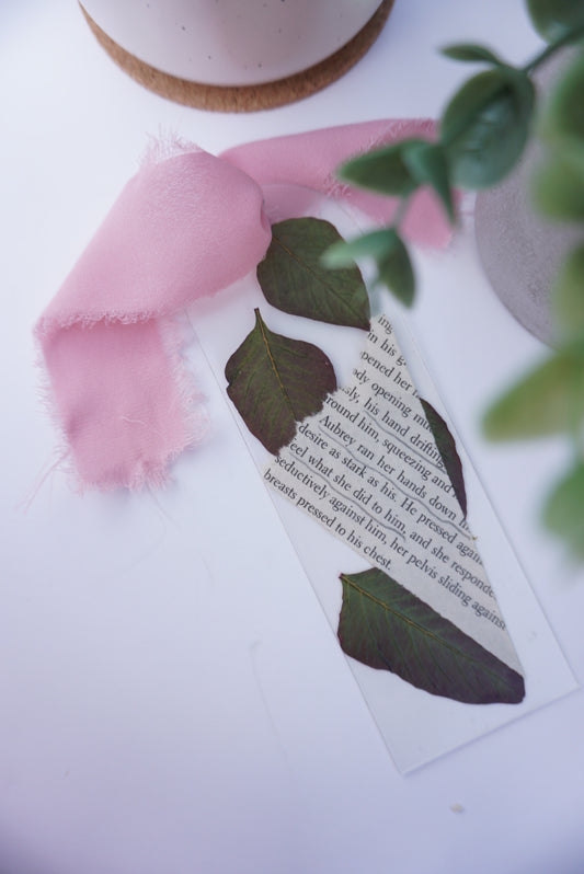 Large Pressed Flower Bookmark