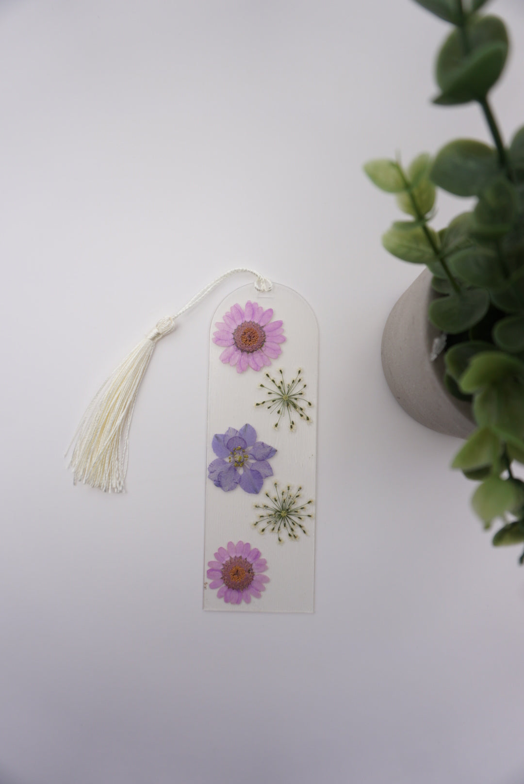 Large Pressed Flower Bookmark