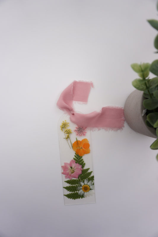 Large Pressed Flower Bookmark