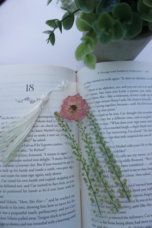 Large Pressed Flower Bookmark